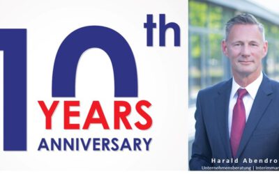 10 Jahre Harald Abendroth Unternehmensberatung | Interimmanagement